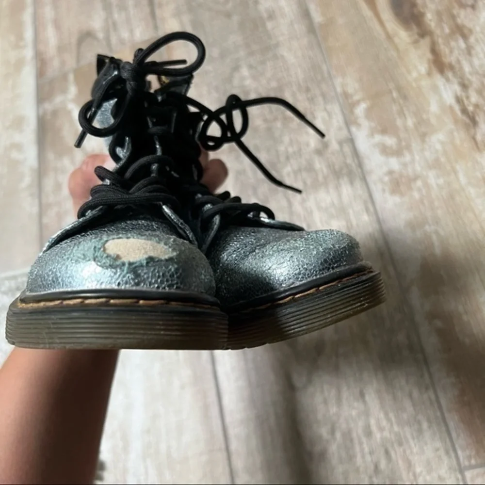 Dr. Martens | Delaney Lamper Foil Combat Boots